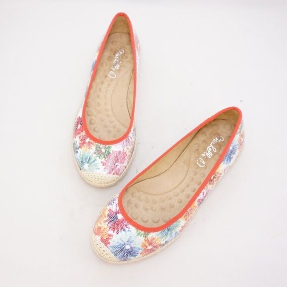Michelle D Floral Espadrille Flats, Size 6.5 - Picture 2 of 11